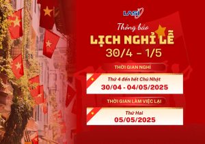Thông Báo Lịch Nghỉ Lễ 30/4 - 1/5