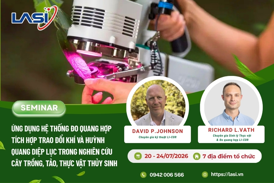 Chuỗi Seminar: Ứng Dụng Hệ Thống Đo Quang Hợp Tích Hợp Trao Đổi Khí Và Huỳnh Quang Diệp Lục Trong Nghiên Cứu Cây Trồng, Tảo và Thực Vật Thủy Sinh